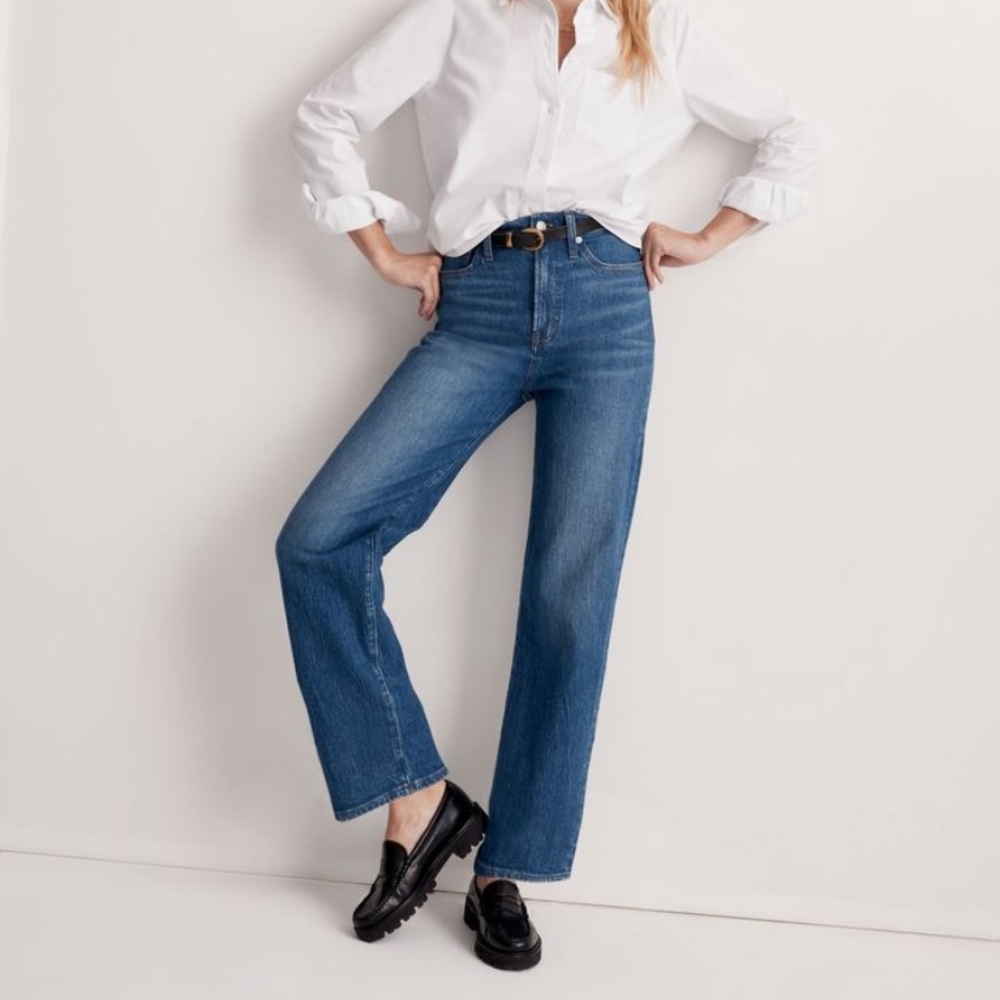 Madewell the Perfect Vintage Wide Leg Jean, size 27